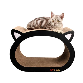 Cap de pisică-Cat Scratcher Pisica Grăsime Pat Carton Hârtie de Înaltă Calitate Jucărie Pisica Zgarieturi Pad