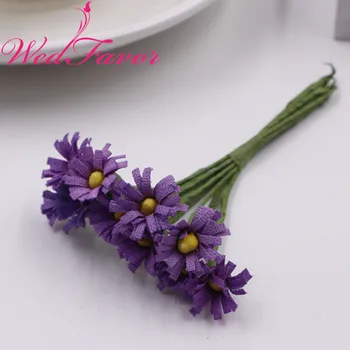 100buc 1cm Mini Mătase Artificială Floarea-soarelui Tesatura Gerbera Daisy Buchet Pentru DIY Cununa Cutie de Cadou Scrapbooking Accesorii de Nunta