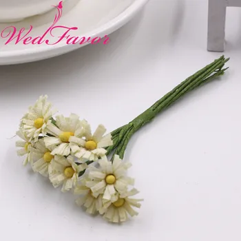 100buc 1cm Mini Mătase Artificială Floarea-soarelui Tesatura Gerbera Daisy Buchet Pentru DIY Cununa Cutie de Cadou Scrapbooking Accesorii de Nunta