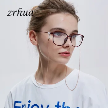 ZRHUA 80cm ochelari de Soare Șnur Colier Taninless Oțel Metal Ochelari Ochelari Lanț de Cablu Pentru Barbati Femei Ochelari de Citit 4 Culori