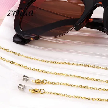 ZRHUA 80cm ochelari de Soare Șnur Colier Taninless Oțel Metal Ochelari Ochelari Lanț de Cablu Pentru Barbati Femei Ochelari de Citit 4 Culori
