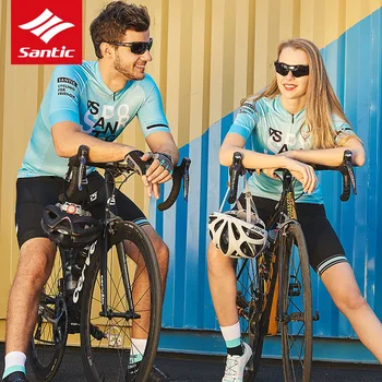 Santic Nou Designer de Bărbați profesional de ciclism jersey pentru Femei maneci Scurte cu bicicleta îmbrăcăminte Echipa de motocross tricouri Alpin DH Jersey