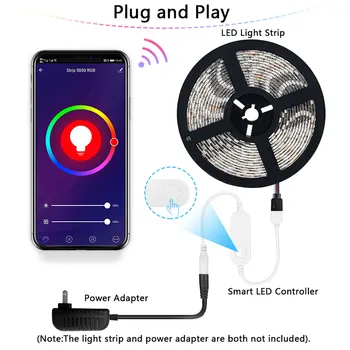Tuya WiFi Smart LED Strip Lumină Controler RGB 4pin 5-24V APP Remote Control Vocal Compatibil Alexa Ecou de Start Google IFTTT