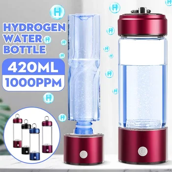 420ML Hidrogen Generator de Apă Alcalină Filtru Portabil Reîncărcabilă pentru pur H2 bogate în hidrogen Sticla de Apa de Electroliza