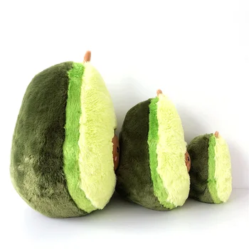 Kawaii Avocado Pernă de Pluș Fructe Papusa Creative Zâmbet de Pluș Planta Jucărie Avocado Perna Cadou de Ziua de nastere pentru copii Copii