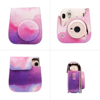 CAIUL Dotari pentru Fujifilm Instax Mini 11 Film Instant Camera pachet Inclus mini camera de caz și mai mult-Violet roz nori