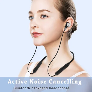 Cigfun ANC Wireless Căști Activ de Anulare a Zgomotului Căști Bluetooth 5.0 în Ureche căști Microfon Muzica Sport Căști Stereo