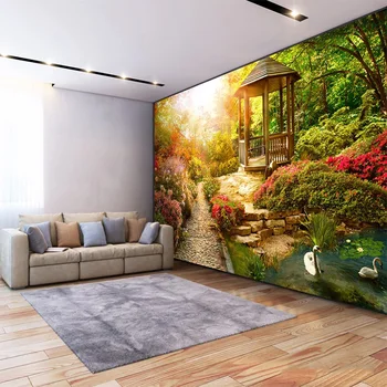 Personalizat Murală Tapet 3D Stereo Sunshine Garden Decor Pictura pe Perete Camera de zi Dormitor Decor Acasă tapete Pentru Pereti 3 D