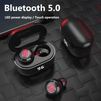 Adevărat Căști fără Fir Bluetooth 5.0 HiFi Stereo A6 TWS Mini În Ureche Căști cu Digital Taxa Cutie Pentru Xiaomi Gaming Headset