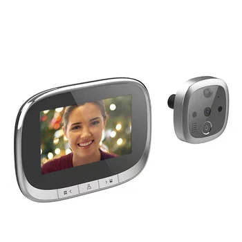 4.3 Inch LCD Ecran Color Digital Soneria 120 Grade Electronic Vizor Usa cu Camera Viewer PIR Viziune de Noapte în aer liber Clopot Ușă