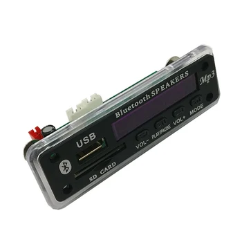 10Sets/lot Wireless Bluetooth 12V MP3 Telecomanda Decodor Bord Modul Audio Suport USB, SD, AUX Audio FM Radio Module pentru Piese Auto