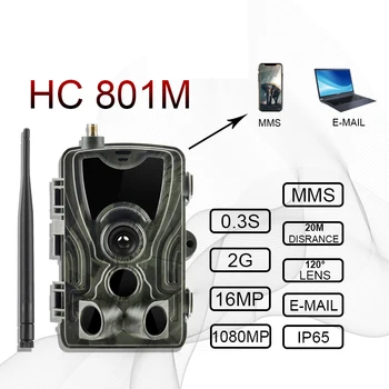 HC800M Vânătoare Camera de 16MP 1080P Camera Traseu 2G GSM Noaptea Versiune Ip65 faunei Sălbatice de Supraveghere hunter Camera Chasse HC801M