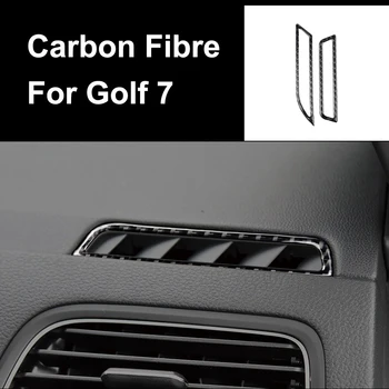 Masina fantele de Aerisire din Fibre de Carbon Autocolante pentru Volkswagen VW Golf 7 GTI R GTE GTD MK7 2013-2017 Auto Decor Interior Accesorii