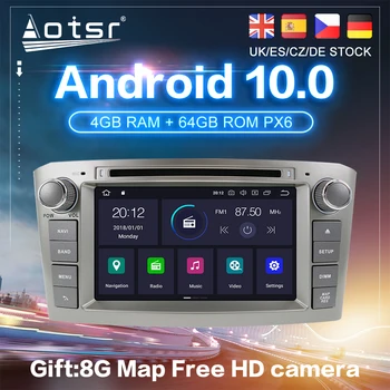 Android 10.0 PX6 Pentru Toyota Avensis T25 2002-2008 GPS Auto, Navigatie Auto Radio Casetofon DVD Multimedia Player Video Unitate 2Din