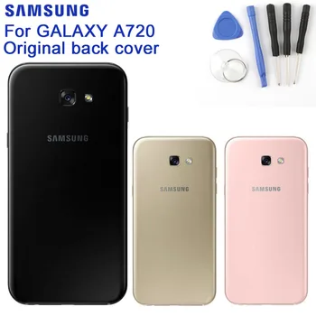 Samsung Bateria de Sticlă din Spate Caz Pentru Samsung Galaxy A7 2017 Edition SM-A720 A720 Bateria Telefonului Puțin Înapoi Capacul Bateriei Cazuri