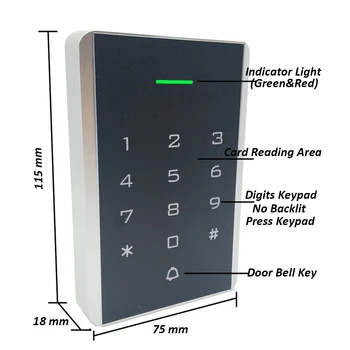Noi Wiegand de intrare și de ieșire Tastatura Cititor de Proximitate 125khz RFID Card de Blocare a Ușii Sistem de Control Acces