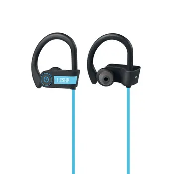 Anti-sudoare Cască Bluetooth Sport Muzica Stereo Wireless Căști Hands-free cu Cască pentru a rula Sală de sport În ureche LESHP Dinamic