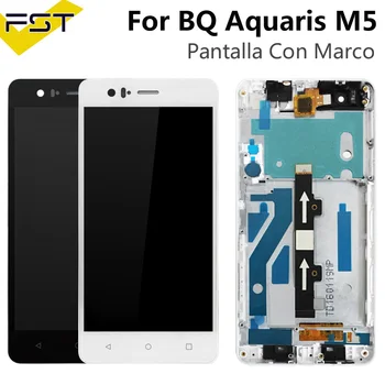 Pentru BQ Aquaris M5 Ecran LCD Cu Touch Screen Display Pentru BQ M5 Digitzer de Asamblare Cu Cadru Panou LCD Tactil Con Marco