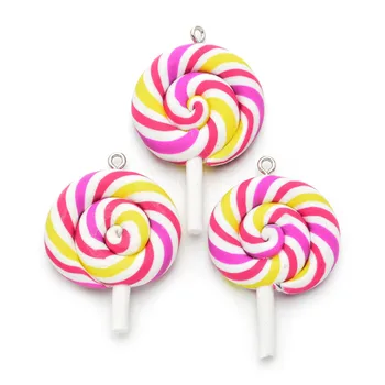 Drăguț Lollipop Farmece Pandantive Pentru Decor Handmade Bratari Colier Cercei Lanț Cheie De Luare De Bijuterii Talisman Norocos