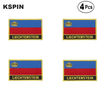 Liechtenstein Formă Dreptunghiulară Pavilion de Fier pe a Văzut pe Patch-uri Brodate Flag Patch-uri Drapelul Național Patch-uri pentru Haine