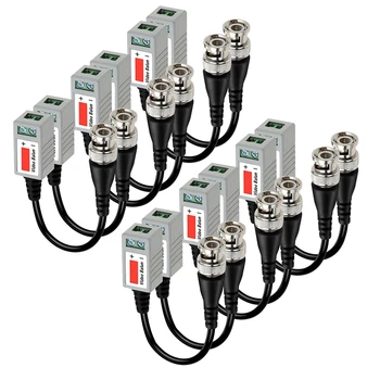 20 BUC Pasiv Răsucite Pereche Transmițător Ccvt Video Balun Bnc Cablu de Rețea cu Conector pentru Transmiterea de Semnale Video