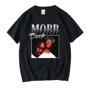 Mobb Deep 90 Vintage Unisex Negru Tricou Barbati Tricou Casual, Retro Grafice Tricouri de Bumbac T-shirt Bărbat Femeie Teuri Topuri
