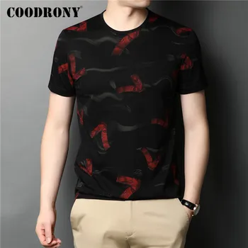 COODRONY Moda Streetwear Model de Tricou Barbati Primavara Vara cu Maneci Scurte T-Shirt Mens Îmbrăcăminte O-Neck Tee Shirt Homme C5038S