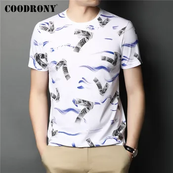 COODRONY Moda Streetwear Model de Tricou Barbati Primavara Vara cu Maneci Scurte T-Shirt Mens Îmbrăcăminte O-Neck Tee Shirt Homme C5038S