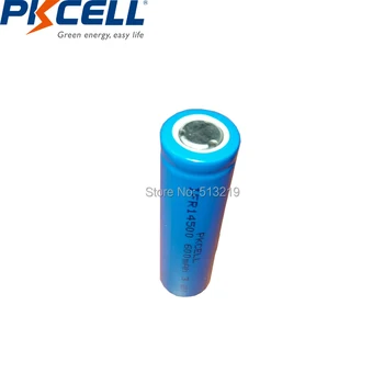 2 buc PKCELL AA 14500 3.2 v lifepo4 Baterie Reîncărcabilă Litiu ion baterii de Celule 600MAH IFR14500 pentru Camera Solar Led