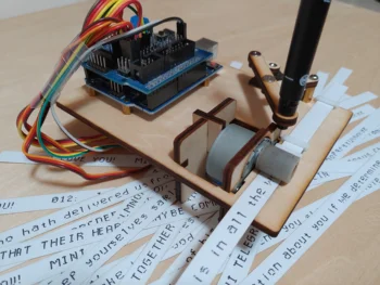 Mini Telegraph Open Source Telegraf pentru Arduino cu Servo Filtru Diy Braț Robotic Scris Robot Ceas DIY STEM Jucărie Parte