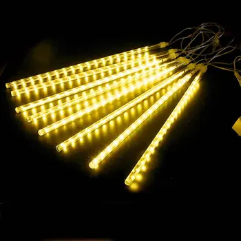 LED-uri de Meteoriți Tuburi de Lumina Lumini de Crăciun în aer liber rezistent la apa Șir de Lumini Ghirlanda de Anul Nou Xmas Decor 30cm, 50cm 8 Tuburi