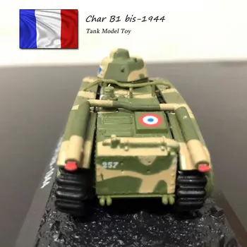 De Brand Nou 1/72 Militare la Scară Jucării Model de-al doilea Război Mondial Franța Char B1 Bis-1944 Tanc Mediu turnat sub presiune Rezervor Model de Jucărie De Colecție
