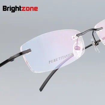 Fierbinte Vinde Pur fără ramă de Titan pentru Bărbați Ochelari Cadru Optice baza de Prescriptie medicala Femei RX-capabil de Ochelari de Lumină Demo Obiectiv Oculos