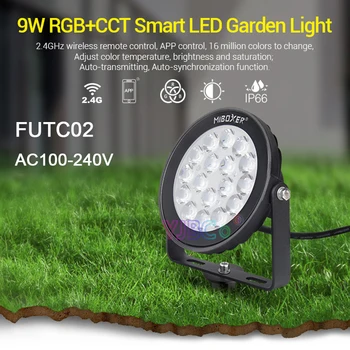 Miboxer 9W RGB+CCT Smart LED Lumina de Gradina FUTC02 AC100~240V IP66 rezistent la apa led-uri în aer liber lampa de Iluminat Gradina
