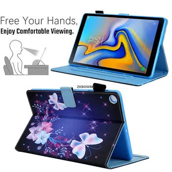 Flip Stand Print din Piele PU de Acoperire Coajă Funda Caz Pentru Samsung Galaxy Tab a 8.0 2019 SM-T290 SM-T295 SM-T297 T290 T295 Tableta