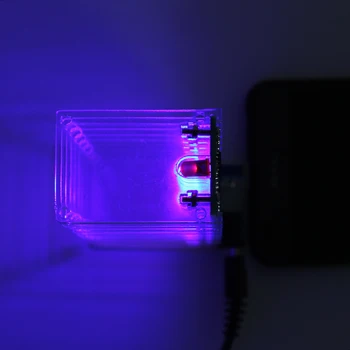 Voice Control Electronic Coloana de Cristal DIY Kit de Colorat de Muzică Spectru Audio Suite Indicator a Face Lumină Cubi pentru Difuzor
