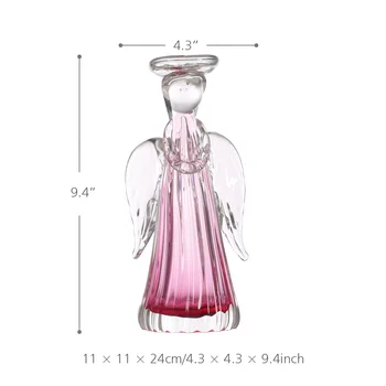Tooarts Înger Sfeșnic Cadou Ornament De Sticla Îmbinat Cu Decor Acasă Sticlă Ambarcațiuni Acasă Decorare Accesorii
