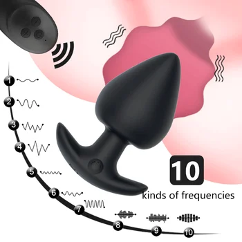 Anal Vibrator Wireless de Control de la Distanță Anal Plug Prostata Masaj Mare Dildo Vibrator pentru Bărbați Gay Big Butt Plug Anal, Jucarii Sexuale