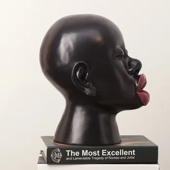Europene Rezumat Negri Figura Statuie Creative Rășină Caracter Sculptura Cameră Decor Ornament Decor Acasă Accesorii