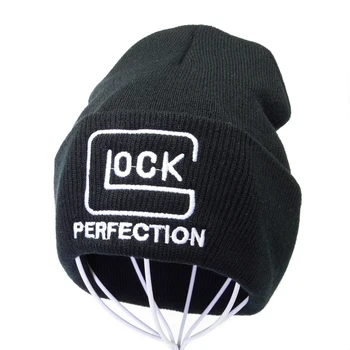 Tactic Glock Scrisoare Tricotate pălărie Croșetat Elastic Capac Chelioși Cald Iarna Unisex Beanie Pălărie de Schi în aer liber Vânătoare Junglă Pălării