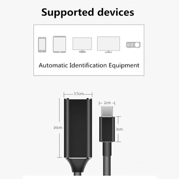USB de Tip C c până la 4K HDMI Cablu Adaptor de sex Masculin la Feminin USB C HDMI Converter Pentru Macbook pro samsung s9 s10 Huawei mate 20 P30 pro