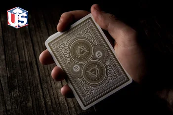 Artizan Teoria 11 Cărți de Joc T11 Alb/Negru USPCC Ediție Limitată Punte Poker Dimensiunea Noi Sigilate Carduri de Magie Trucuri Magice elemente de Recuzită