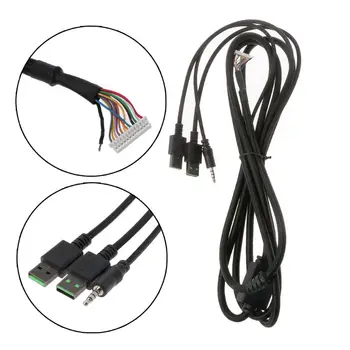 Durabil Nailon Împletite Linie USB Tastatură Mecanică Înlocuire Cablu de Sârmă pentru Razer BlackWidow Chroma V2 Mecanice M5TB