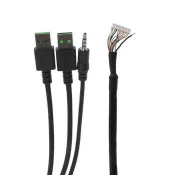 Durabil Nailon Împletite Linie USB Tastatură Mecanică Înlocuire Cablu de Sârmă pentru Razer BlackWidow Chroma V2 Mecanice M5TB