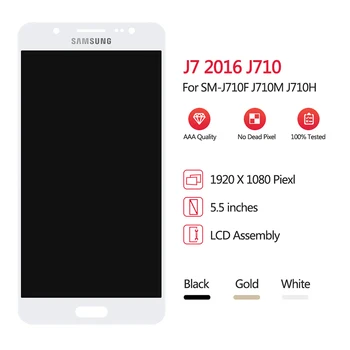 Pentru Samsung Galaxy J7 2016 Display LCD Touch Ecran Digitizor de Asamblare Pe SM J710F J710, J, 7, 2016 710F SM-J710F de Testare