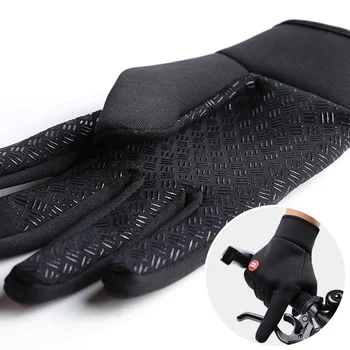 Schi, ciclism Mănuși Impermeabile Fleece Windproof Termică Ecran Tactil de Sport în aer liber, Ciclism Snowboard unisex Mănuși