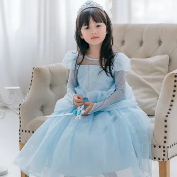 Disney Congelate pentru Copii Rochii pentru Fete cu Elsa Costum Printesa Rochie de Halloween Petrecere de Crăciun Cosplay Îmbrăcăminte pentru Copii Elegant