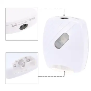 Smart Senzor de Mișcare Toaletă Lumina de Noapte Capac de Inducție Toaletă Lampă Folosit de 2*Baterii AA de Fundal Pentru Wc Baie de Lumina