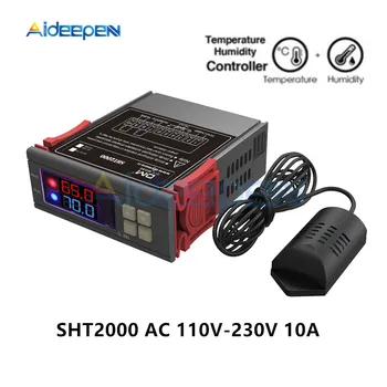 SHT2000 220V, Termostat Digital de Umiditate Umiditate Temperatura Controller Regulator Termostat Higrometru AC 110V-230V 10A