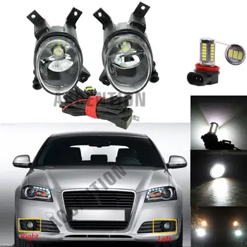Lumina LED-uri Auto Pentru Audi A3 2008 2009 2010 2011 2012 2013 Auto-styling Nou Front Lampa de Ceață LED Lumina de Ceață Cu Becuri de Sârmă
